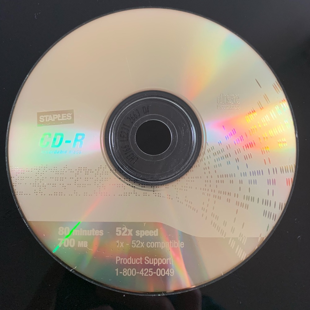 Staples CD - R memory saver